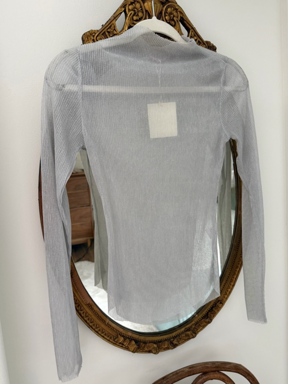 Vici Sheer Sparkle Long Sleeve Top